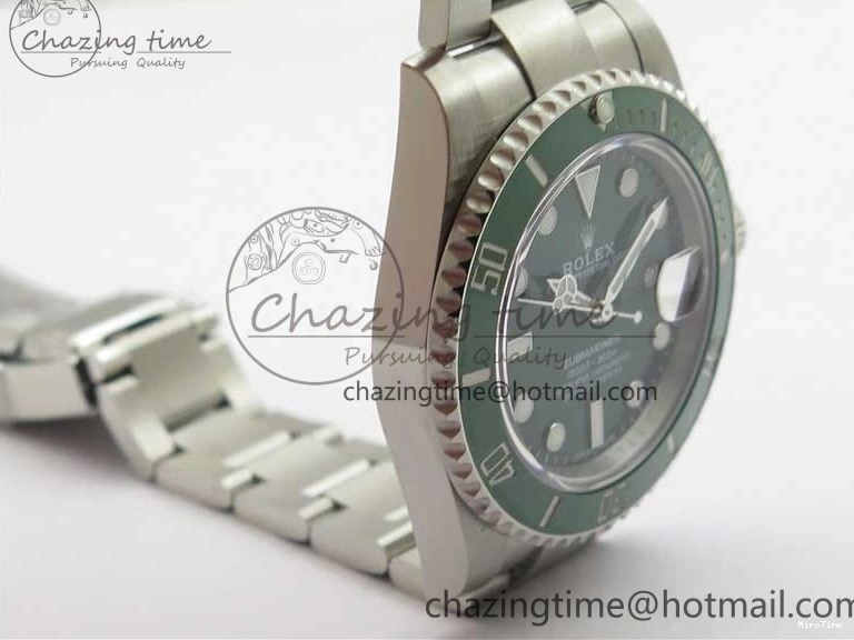 MiroTime 0523 Submariner 116610 LV Green Ceramic ZRF 1:1 Best Edition on SS Bracelet VR3135 (CF Bezel) EasyMatch 2761